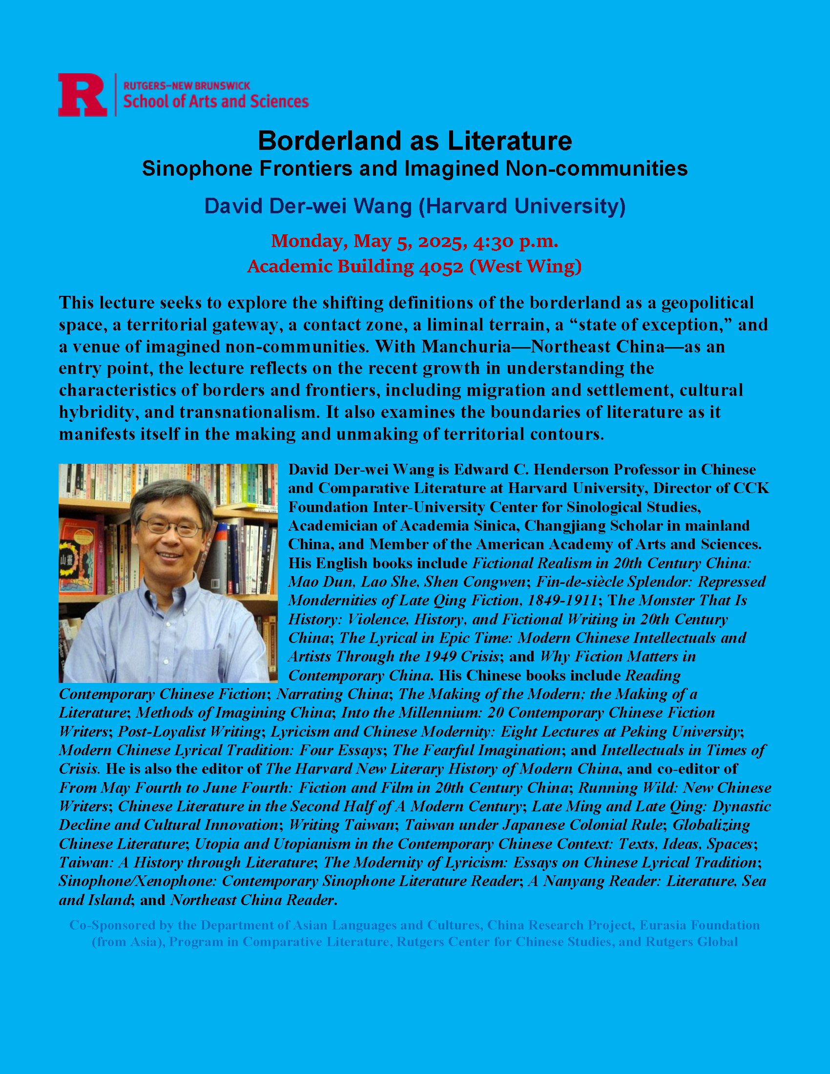 David Wang lecture flyer 250505
