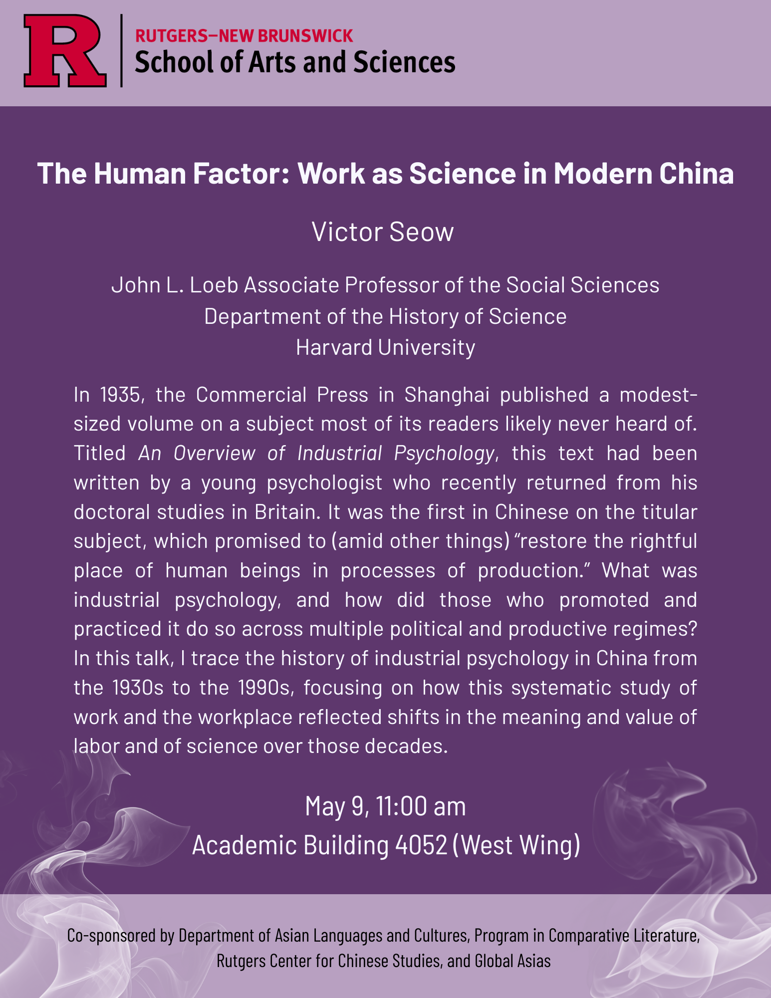 F25 Victor Seow Lecture Flyer 5.9