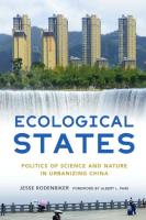 Ecological States: Politics of Science and Nature in Urbanizing China (Jesse Rodenbiker, Rutgers)